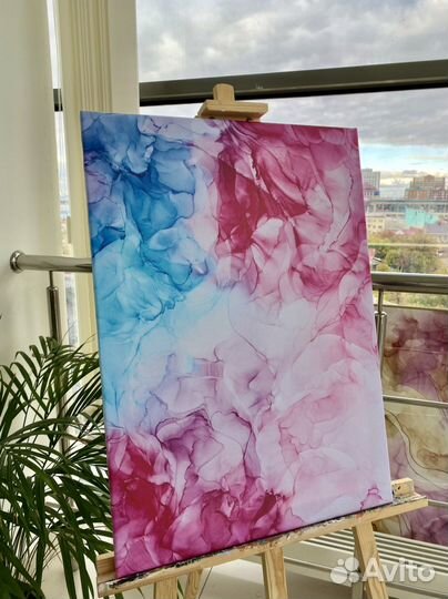 Картина спиртовыми чернилами (печать на холсте)