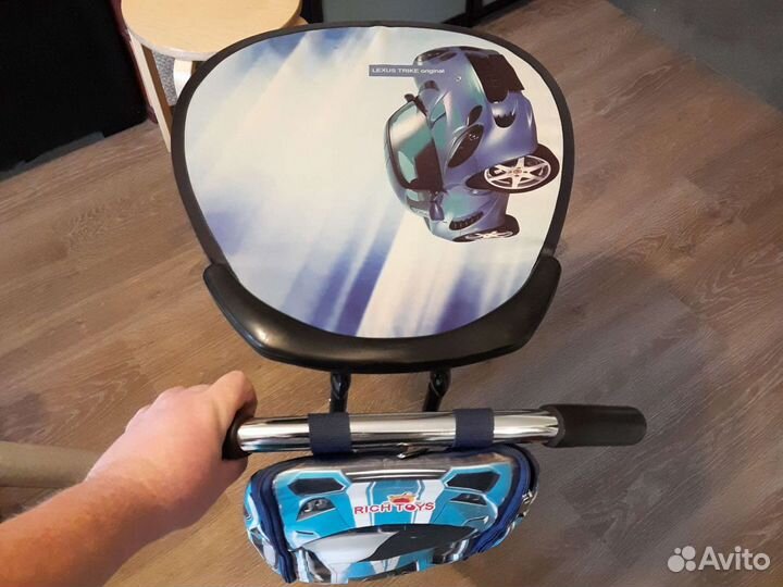 Ручка с козырьком и сумкой для детского велосипеда