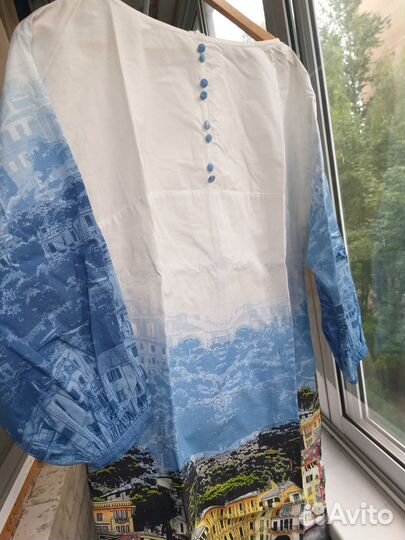 Легкое платье для отпуска с карманами-эксклюзив