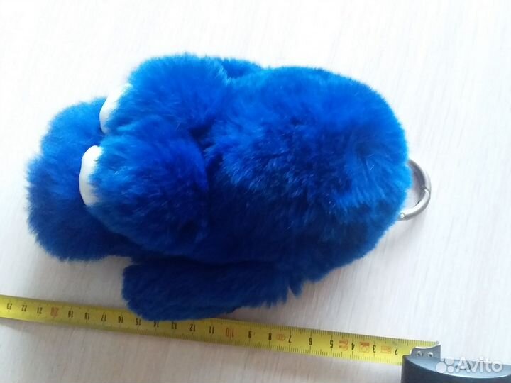 Заяц меховой брелок