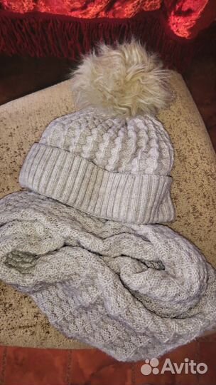 Комплект шапочка и шарф