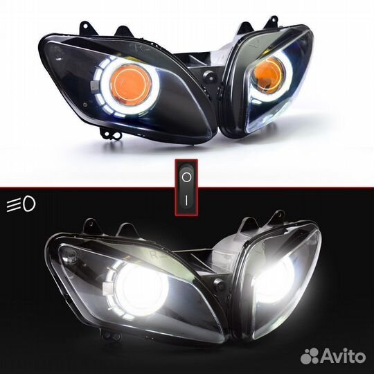Yamaha YZF R1 2002-2003 Фара LED в сборе