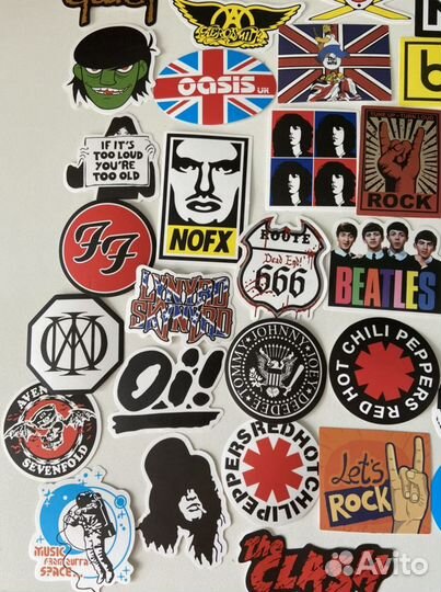 Стикеры с рок группами