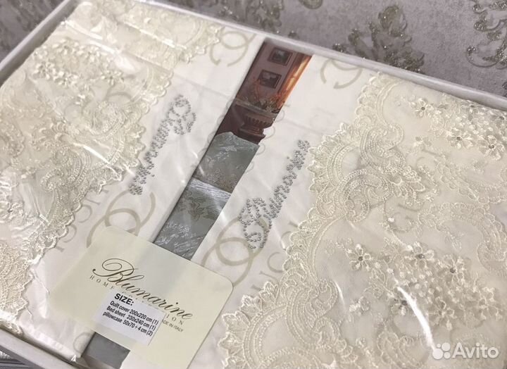 Постельное бельё Blumarine евро размер