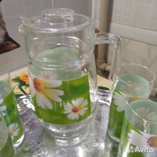 Кувшин-графин и 6 стаканов Luminarc 