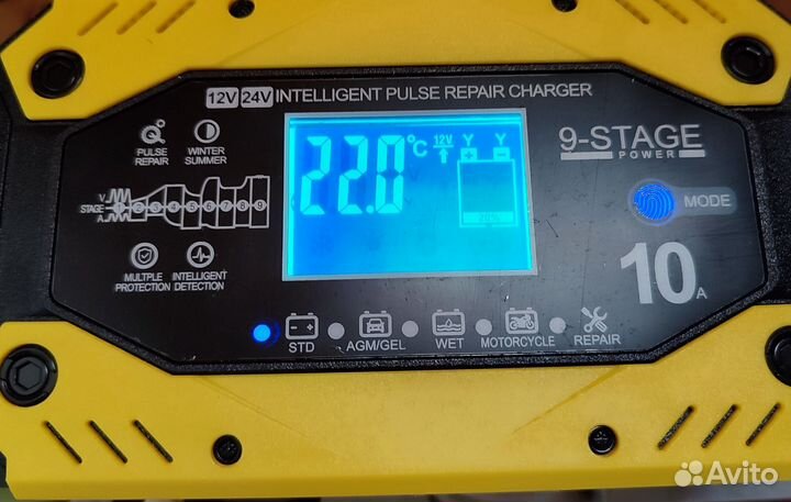 Умная зарядка аккумуляторов 12, 24в