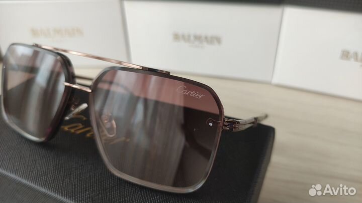 Cartier мужские солнцезащитные очки