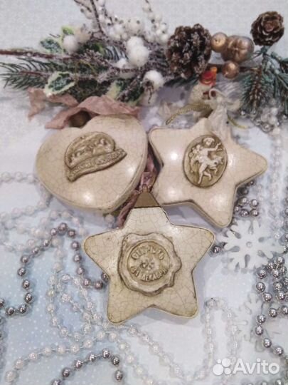 Ёлочнная игрушка, ручная работа