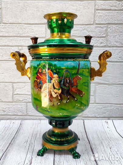 Самовар на дровах 7л. формой рюмка Тульский