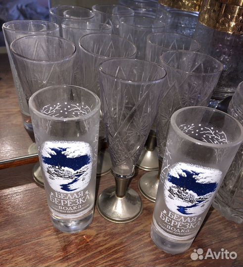 Набор рюмок стопок хрусталь стекло