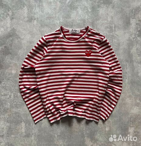 Лонгслив Comme des garcons play Оригинал купить в Москве с доставкой ...