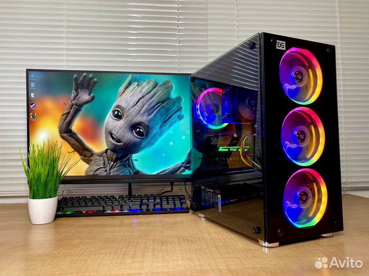 Игровой компьютер 20 ядер 32GB GTX 1070 Gaming