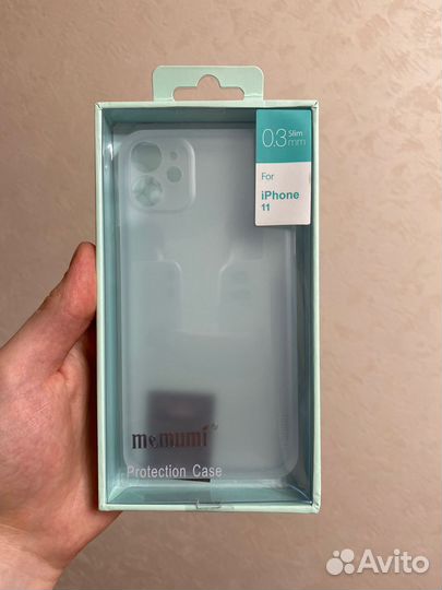 Чехол для iPhone 11 Memumi бело-прозрачный