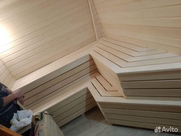 Полки банные (табуреты банные)