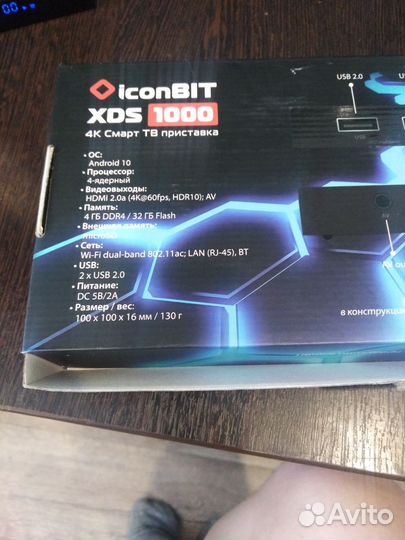 Iconbit xds1000 4k смарт тв приставка