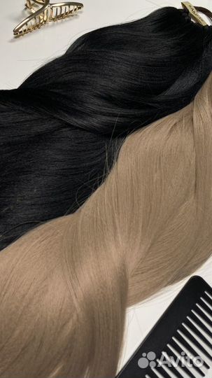 Хвост на резинке, Афрохвост на резинке, канекалон