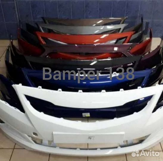 Бампера на Hyundai Solaris 14-17г