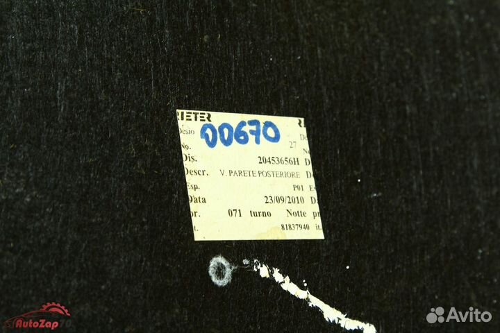 Volvo FM Обшивка кабины задняя левая