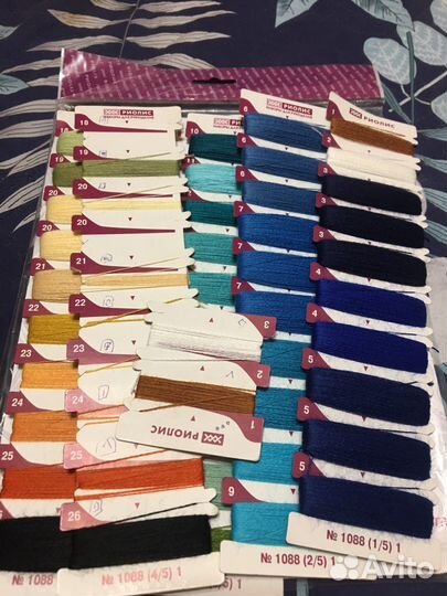 Вышивка крестом остатки набора 1088