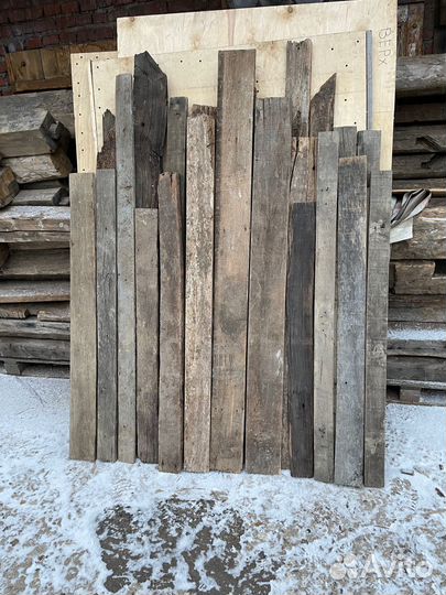 Старая дубовая доска амбарная