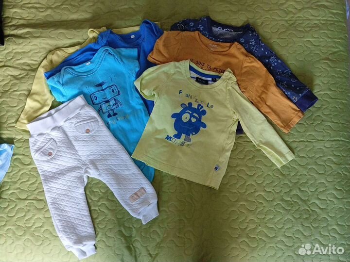 Вещи пакетом на мальчика, размер 62-80