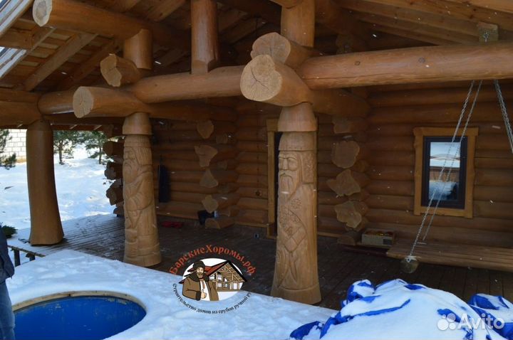 Сруб бани. Дикий сруб. Срубы Канадской рубки на за