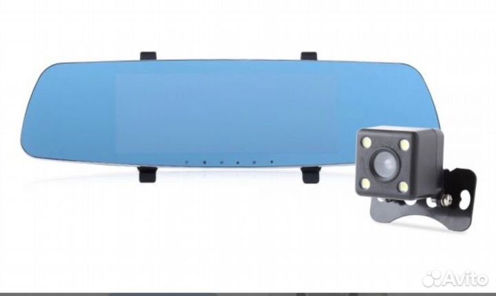 Автовидеорегистратор зеркало+камера заднего вида