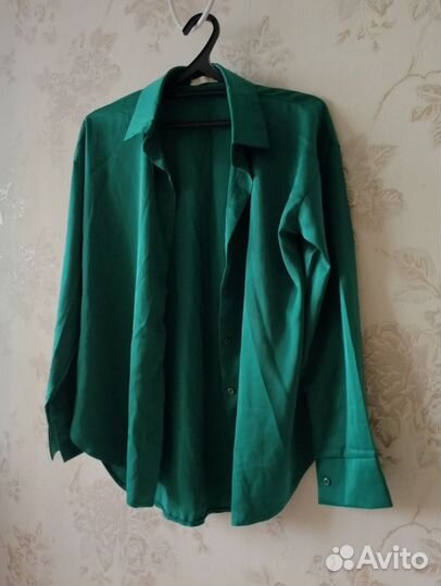 Атласная блуза
