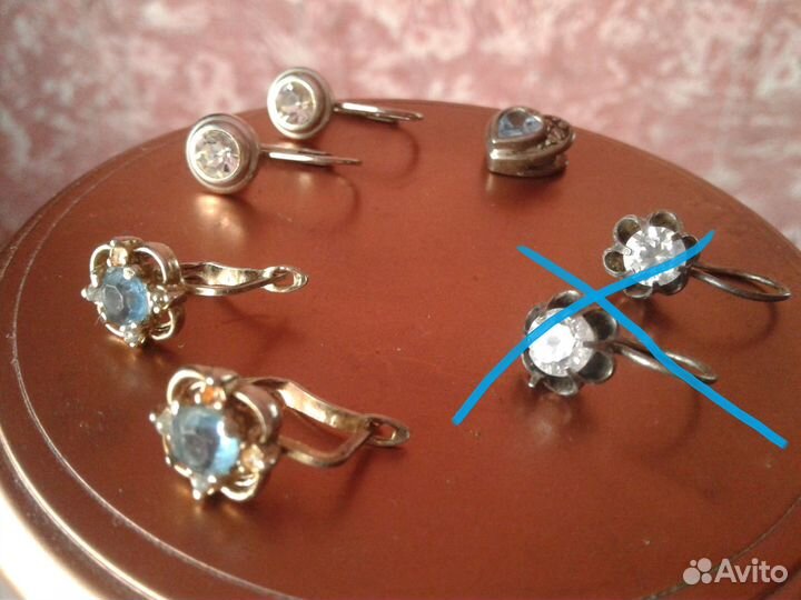 Украшения, серьги, бусы, браслеты, клипсы СССР