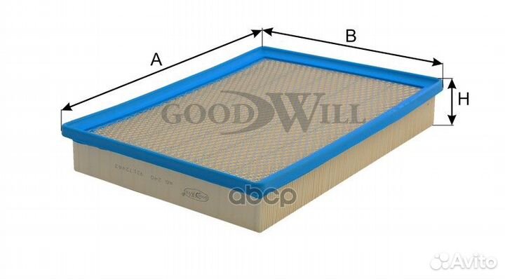 Фильтр воздушный GoodWill AG 240 opel, fiat AG 240