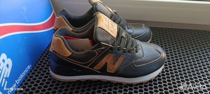 Кроссовки NEW balance 574 кожаные