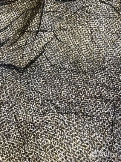 Черная сетка отрез ткани