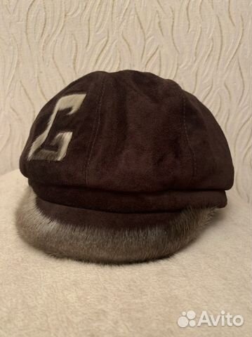 Кепка женская натуральная замша р 56-57