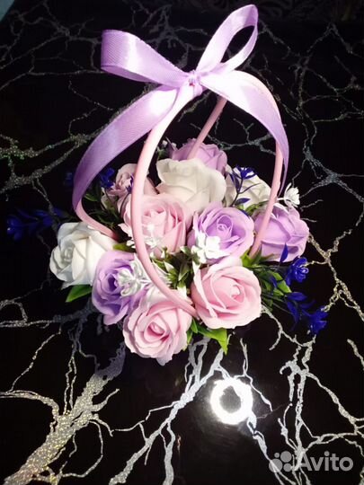 Букет из мыльных роз