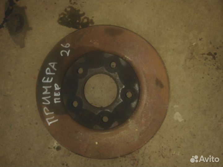 Тормозной диск передний левый Nissan Primera седан