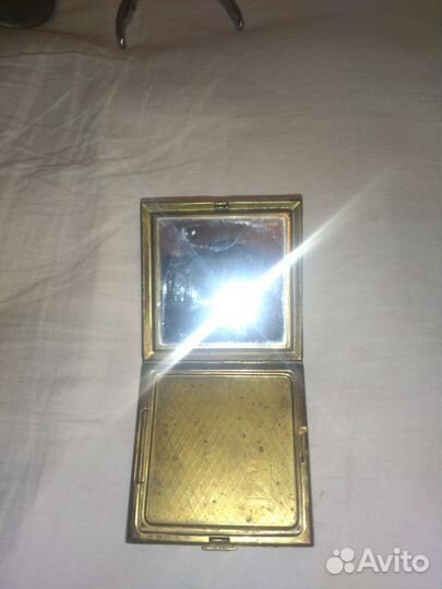 Пудреница из латуни СССР