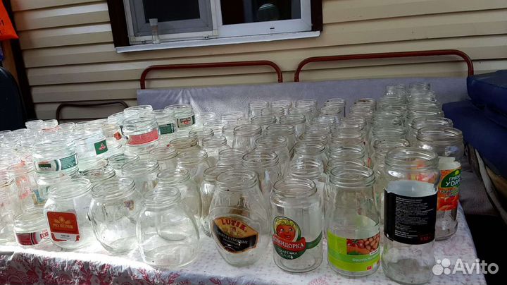 Банки стеклянные 3л, 2л, 1л, 0.5 и меньше