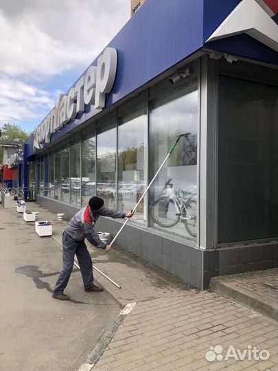 Мытьё/мойка окон, фасада. Промышленный альпинизм