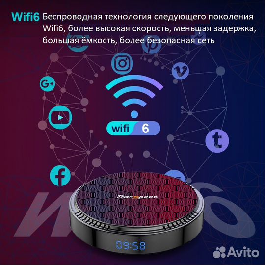 Тв приставка Transpeed 6K Андроид 12