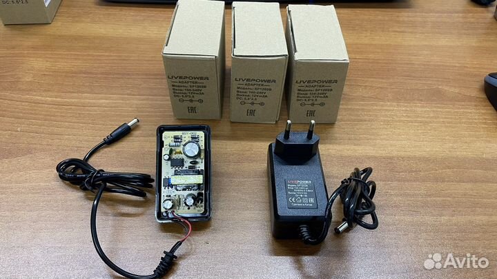 Оптом от 10шт 12В 2А новые блоки питания