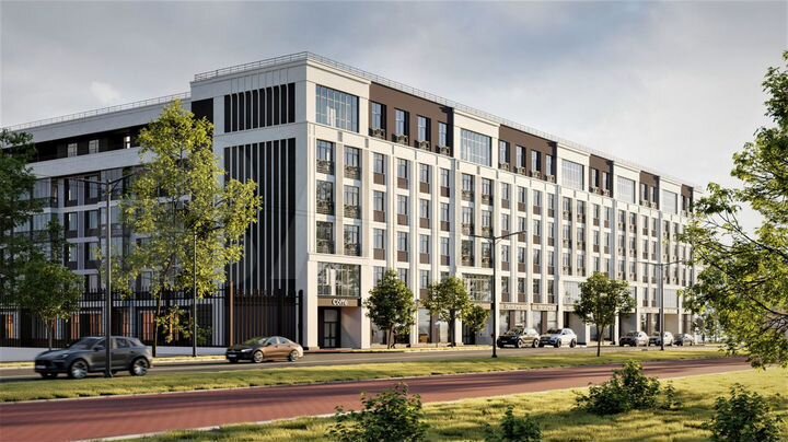 2-к. квартира, 96,4 м², 3/6 эт.