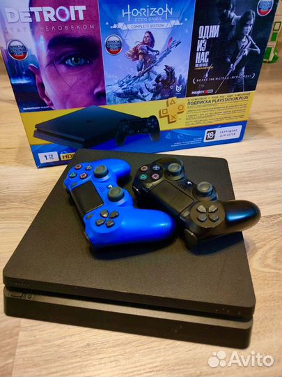 Прошитая Ps4 Pro Sony Ps4 Slim + игры GTA 5 RDR2