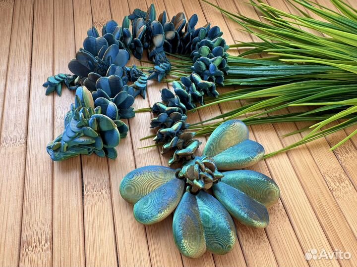 Дракон Луговой клевер бамбук меняет цвет