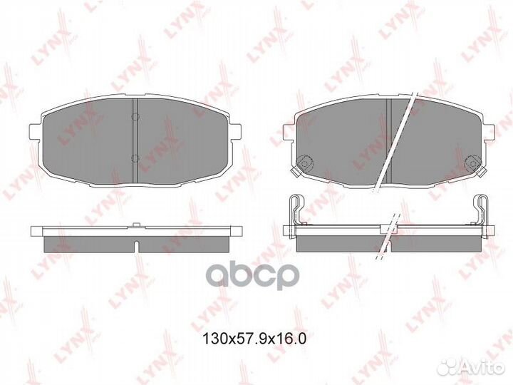 Тормозные колодки дисковые BD4404 lynxauto