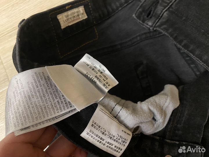 Джинсы мужские levis 511 W33 L32