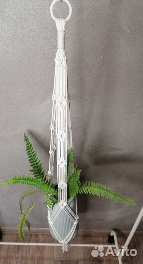 Кашпо подвесное макраме