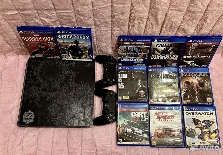 Sony playstation 4 pro с играми + 200 игр