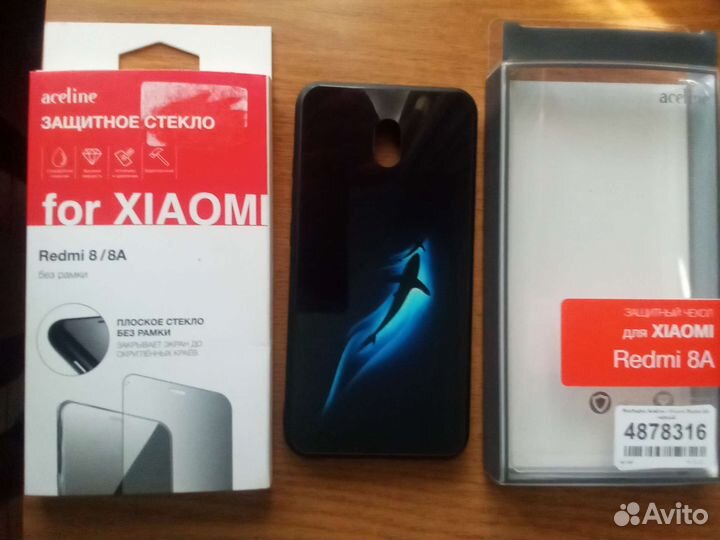 Чехол и стекло redmi 8 а