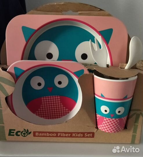 Набор детской бамбуковой посуды