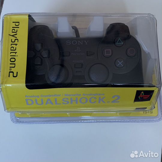 Джойстик проводной для Playstation 2 (PS2 ) чёрный